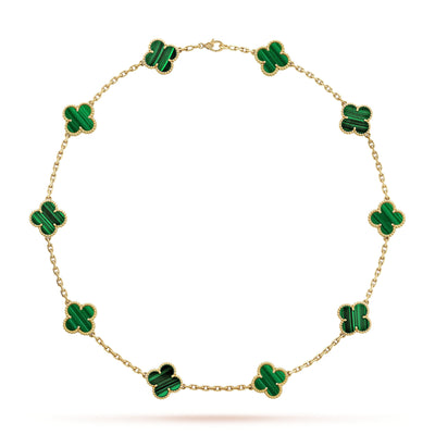 Wanderlust Studio Clover Leaf  Necklace,925 Silver, 18k Gold Plated,10 Motifs