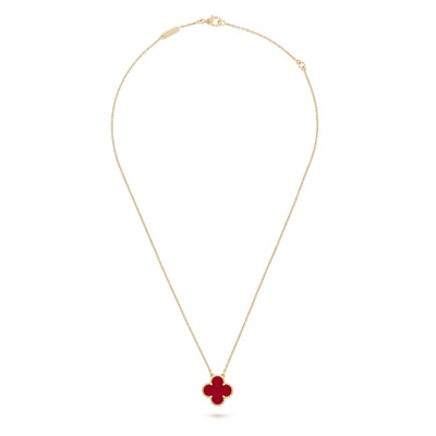 Wanderlust Studio Clover Leaf Necklace, 925 Silver, 18k Gold Plated