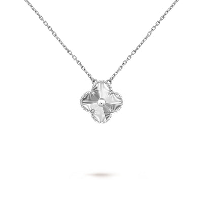 Wanderlust Studio Clover Leaf Necklace, 925 Silver, 18k Gold Plated