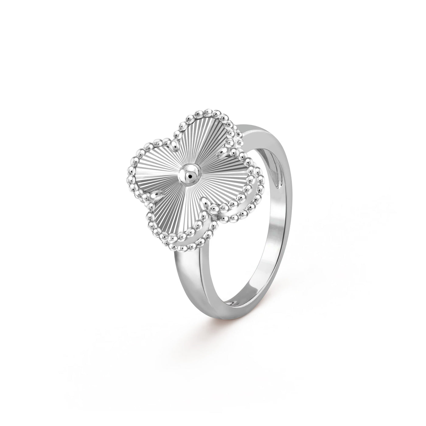 Wanderlust Studio Clover Leaf Ring,925 Silver, 18k Gold Plated