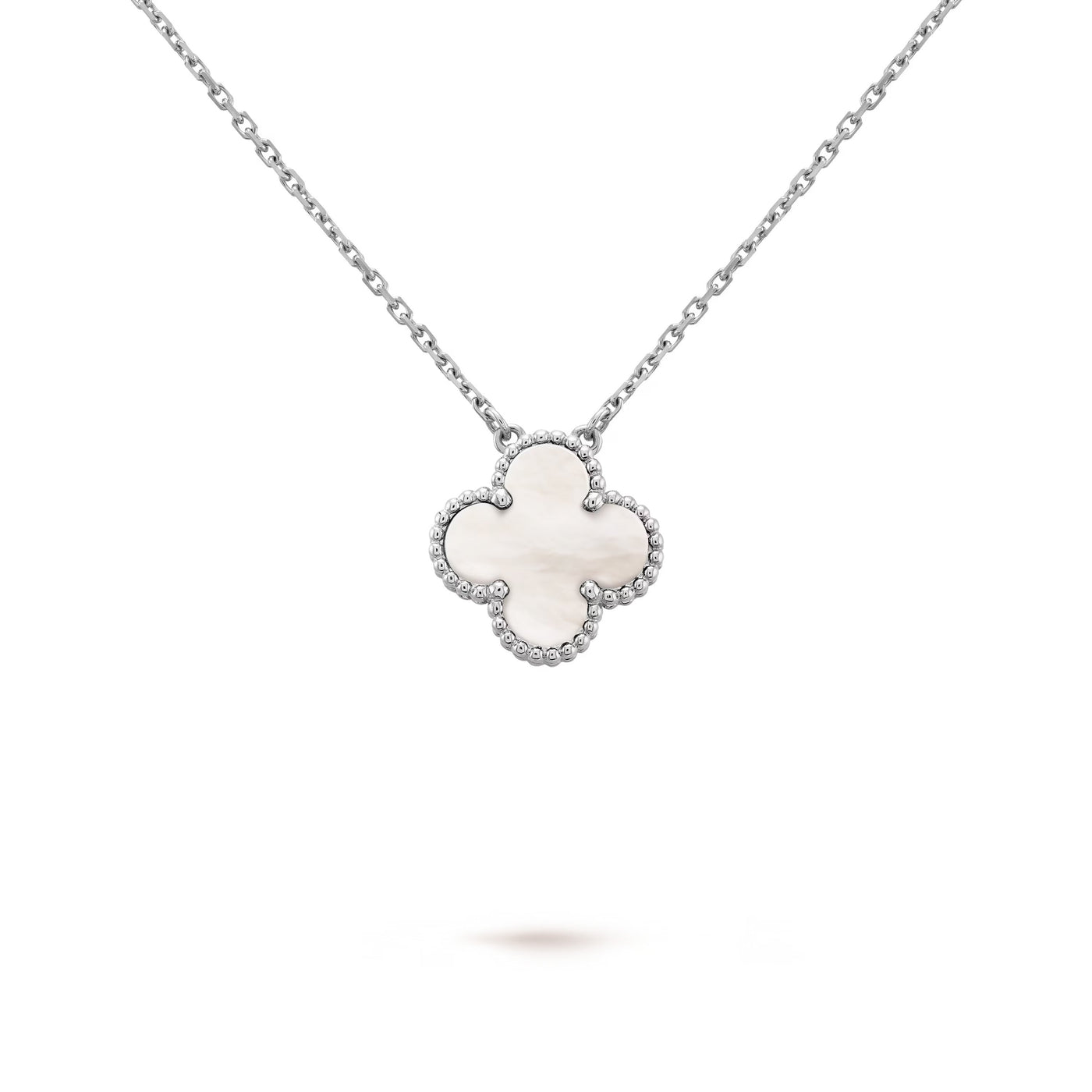 Wanderlust Studio Clover Leaf Necklace, 925 Silver, 18k Gold Plated