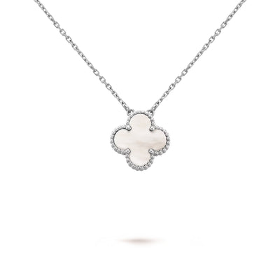 Wanderlust Studio Clover Leaf Necklace, 925 Silver, 18k Gold Plated