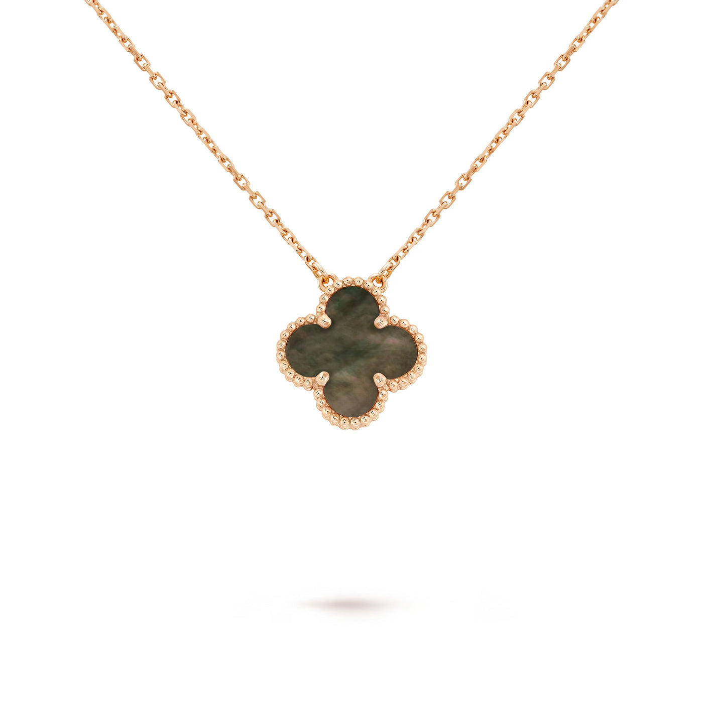 Wanderlust Studio Clover Leaf Necklace, 925 Silver, 18k Gold Plated