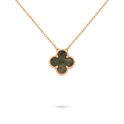 Wanderlust Studio Clover Leaf Necklace, 925 Silver, 18k Gold Plated