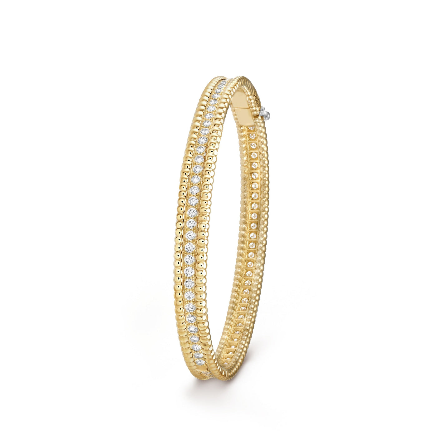 Wanderlust Studio Perlee Bangle,18k Gold Plated,1 row, Inlaid Cubic Zircon