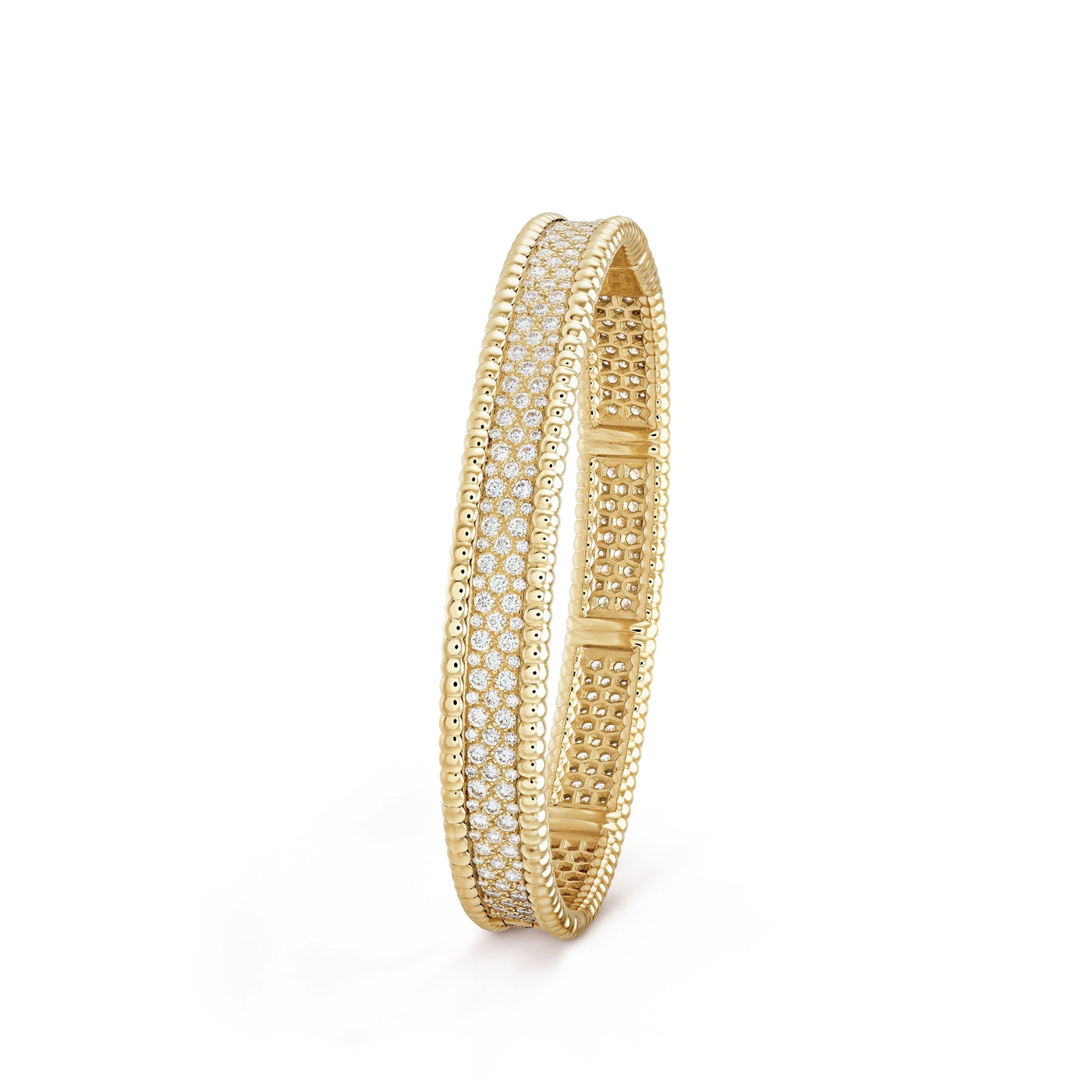 Wanderlust Studio Perlee Bangle,18k Gold Plated,Inlaid Cubic Zircon