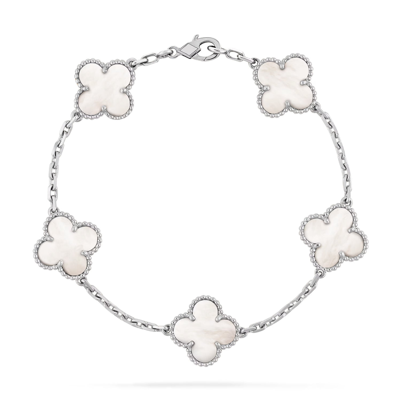 Wanderlust Studio Clover Leaf Bracelet,925 Silver,18k Gold Plated