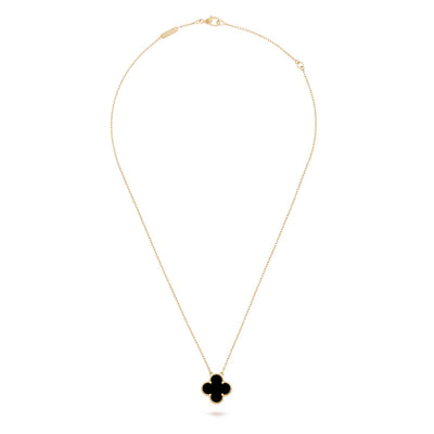 Wanderlust Studio Clover Leaf Necklace, 925 Silver, 18k Gold Plated