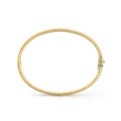 Wanderlust Studio Perlee Bangle,18k Gold Plated,1 row, Inlaid Cubic Zircon