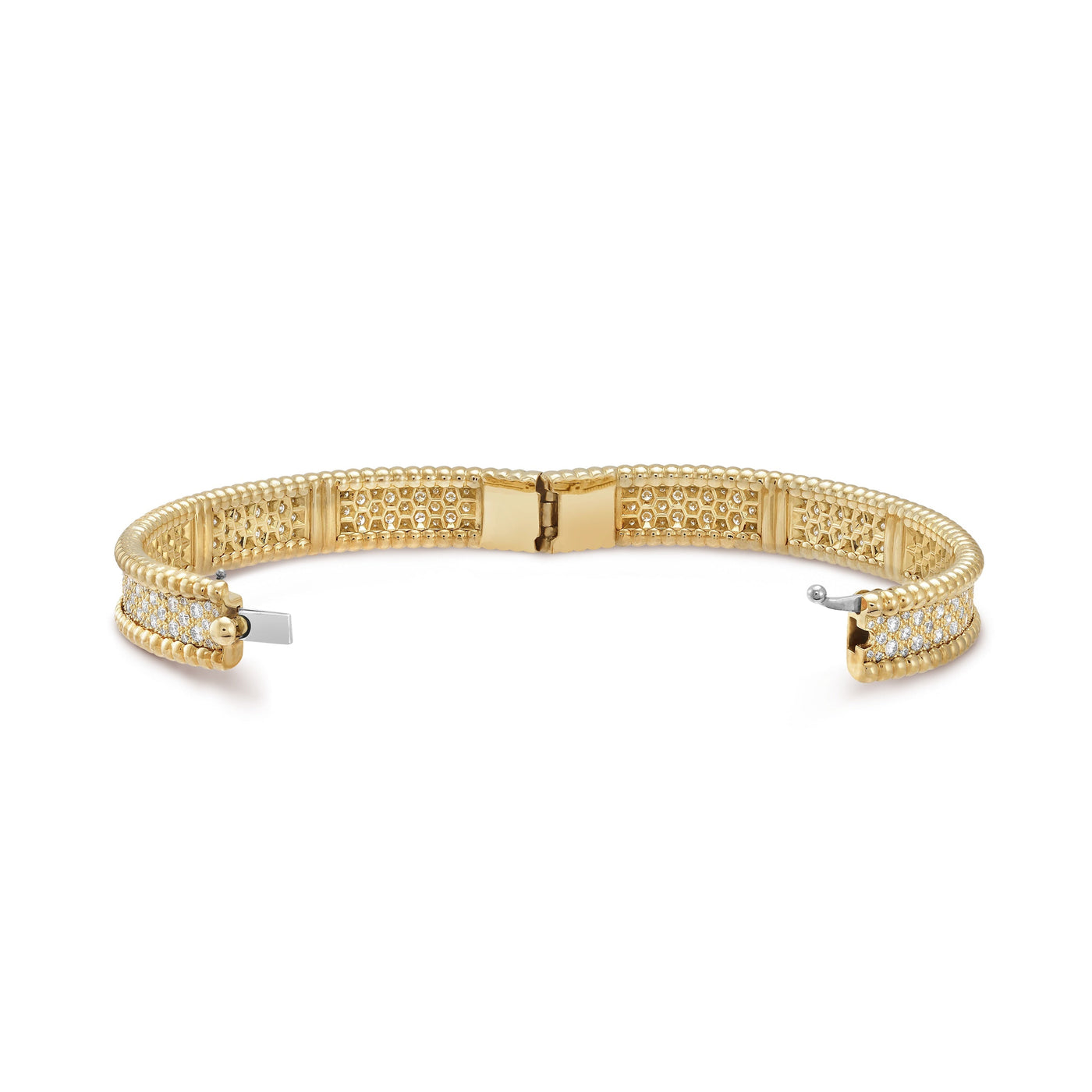 Wanderlust Studio Perlee Bangle,18k Gold Plated,Inlaid Cubic Zircon