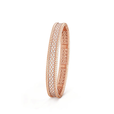 Wanderlust Studio Perlee Bangle,18k Gold Plated,Inlaid Cubic Zircon