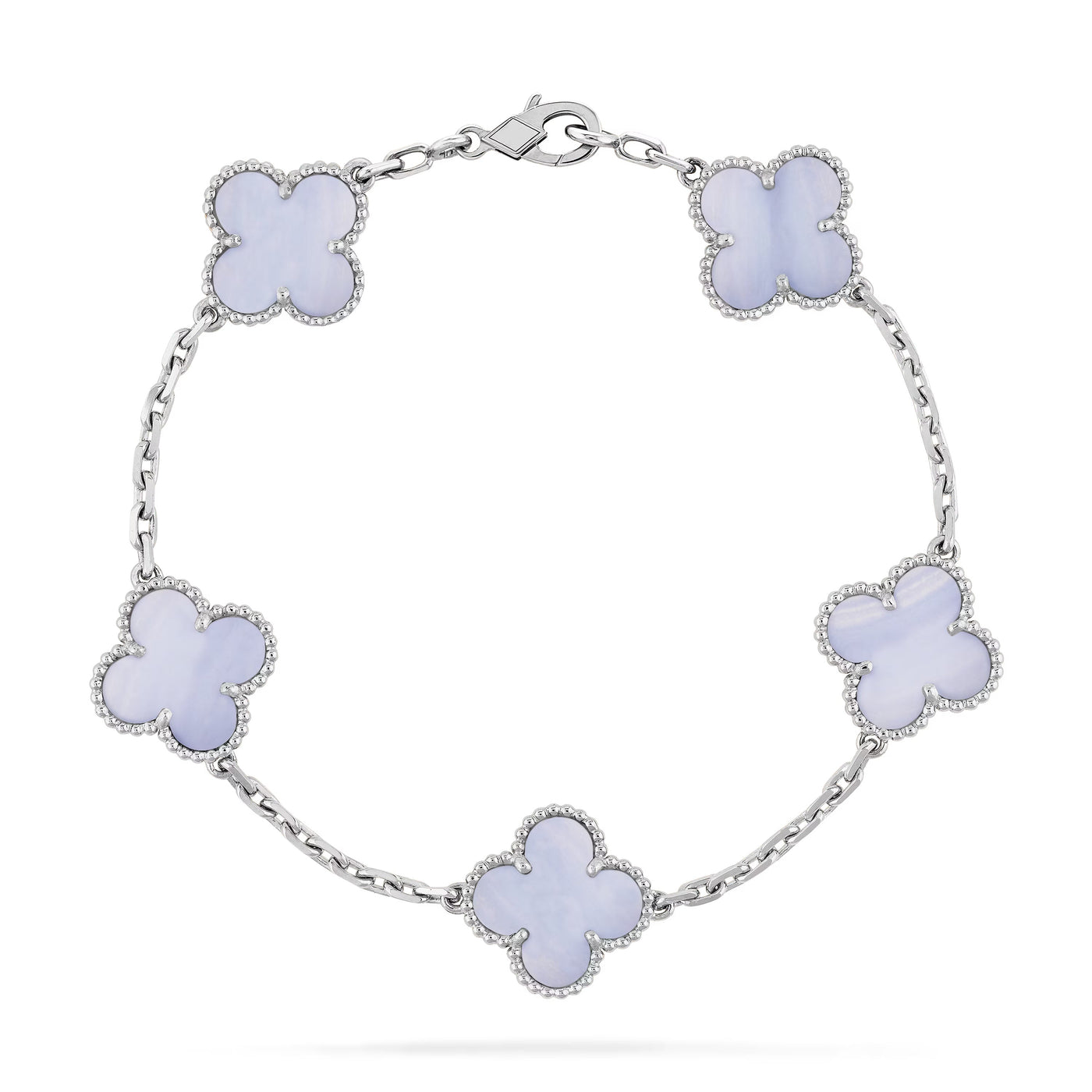 Wanderlust Studio Clover Leaf Bracelet,925 Silver,18k Gold Plated