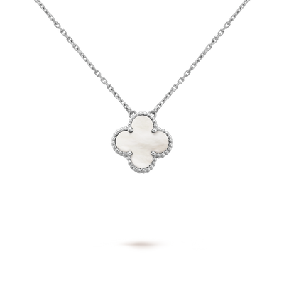 Wanderlust Studio Clover Leaf Necklace, 925 Silver, 18k Gold Plated