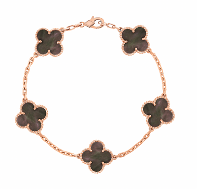 Wanderlust Studio Clover Leaf Bracelet,925 Silver,18k Gold Plated